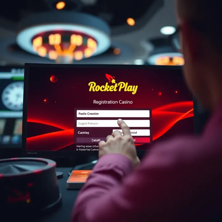 RocketPlay Casino Registration Interface User entering registration details on RocketPlay Casino platform