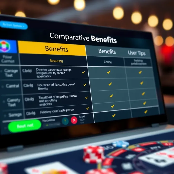 Graphical comparison chart highlighting RocketPlay's unique benefits versus other platforms