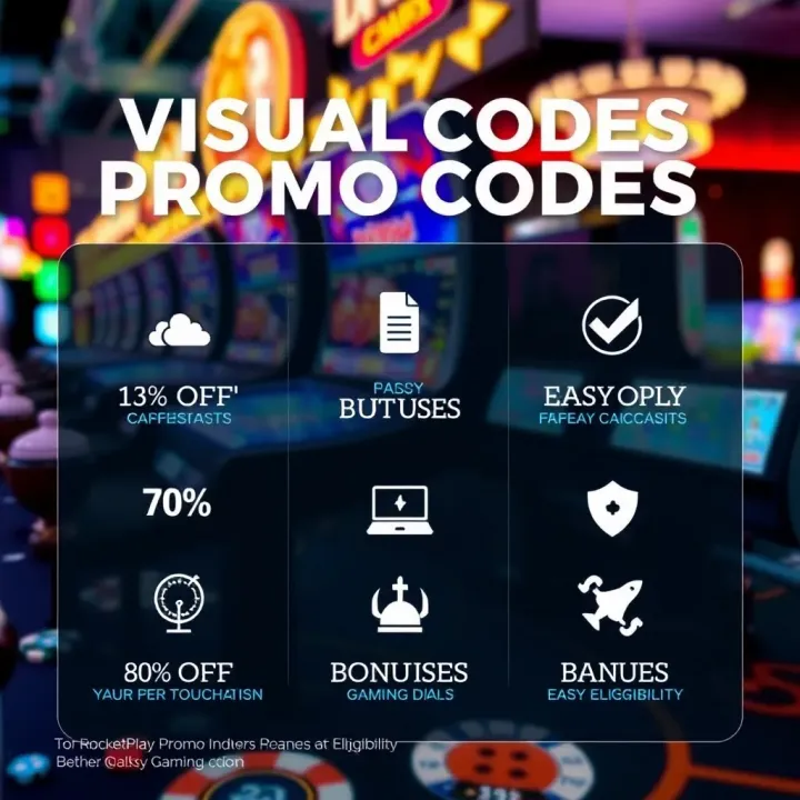 Graphic showing benefits of using promo codes with icons for discounts, bonuses, and easy eligibility