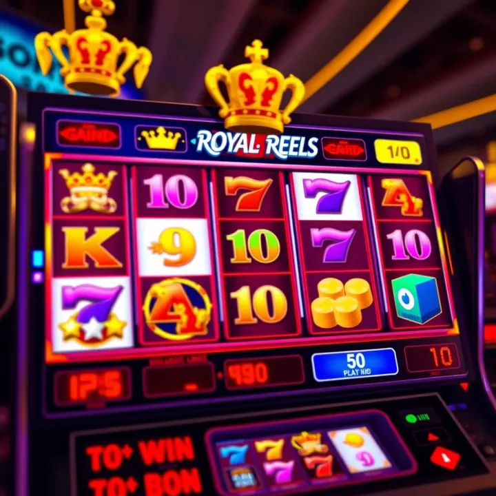 Colorful slot machine reels displaying vibrant symbols and bonus icons in an engaging casino game interface