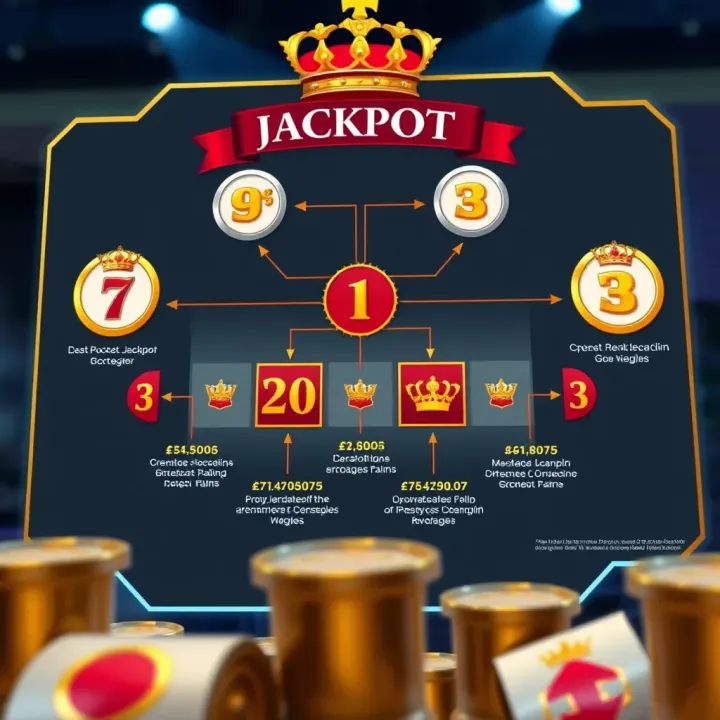 Royal Reels Jackpot Mechanics Explained Diagram illustrating the mechanics of Royal Reels jackpots with symbols and payout paths