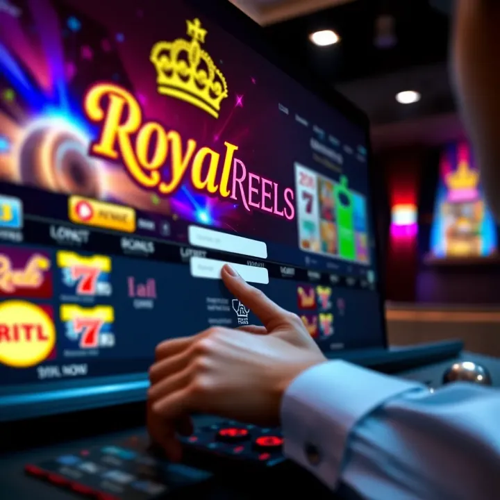 User entering login details on a secure online gaming platform in Australia