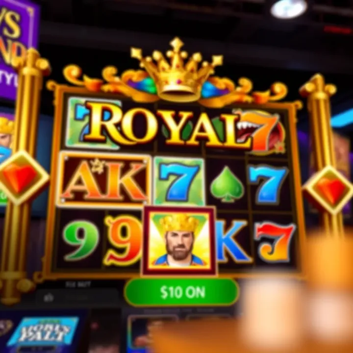 Illustration of a casino slot game interface highlighting bonus features and payout lines
