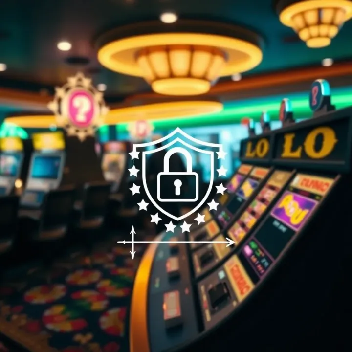 Graphic illustrating secure online gaming with protected financial data and bonus rewards