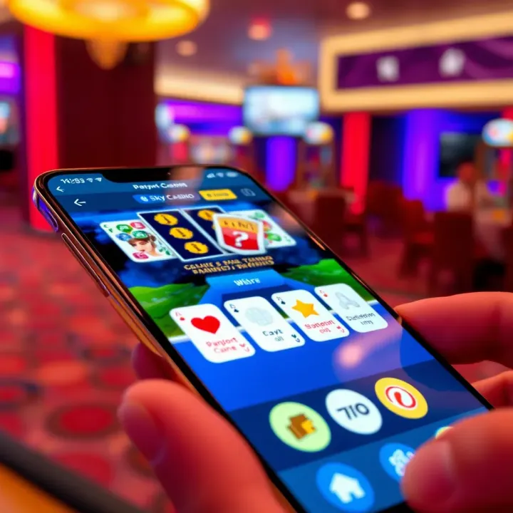 Mobile device showing secure and smooth casino gameplay with payment and support icons