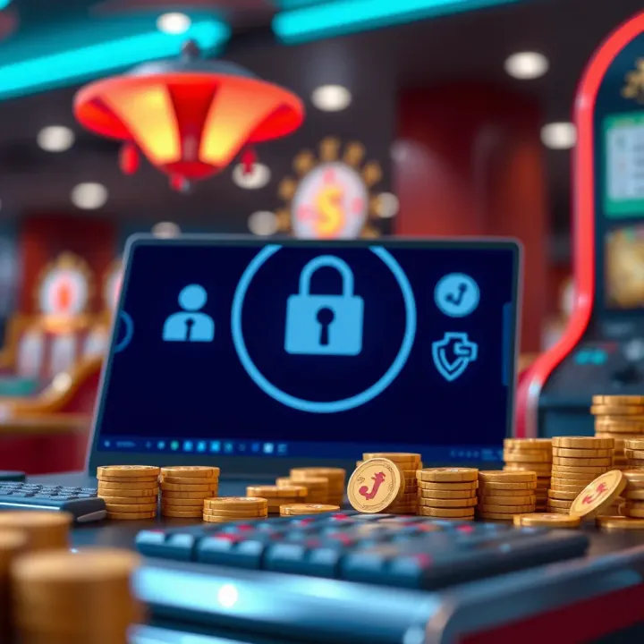 Secure online transaction and support icons representing payment safety and customer service