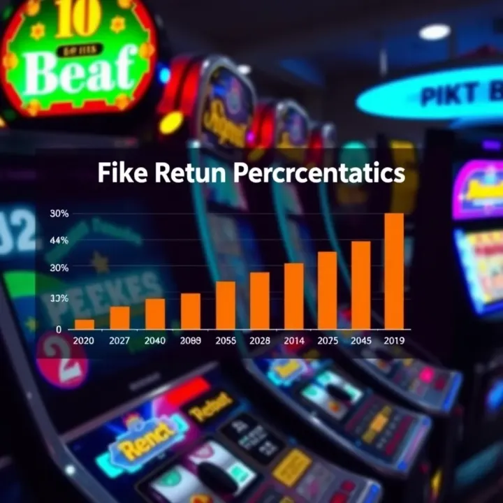 Graph showing return to player percentages for different pokies machines