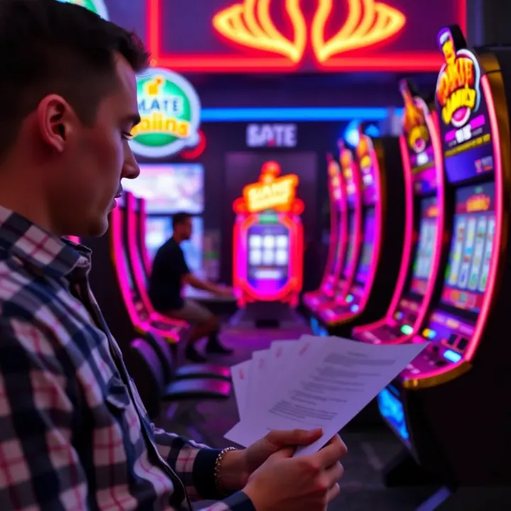 Safe and responsible gaming concept with a player making informed choices