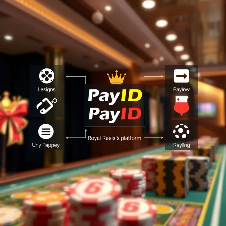 Integration of PayID with Royal Reels Platform Diagram illustrating the integration of PayID payment option within Royal Reels platform