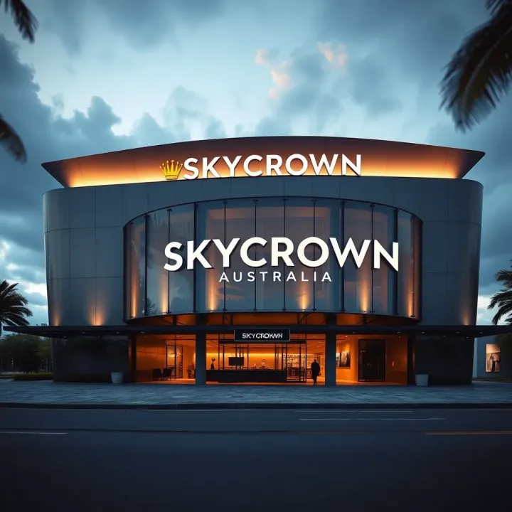 SkyCrown Australia Headquarters and Brand Presence SkyCrown Australia headquarters showcasing modern architecture and branding