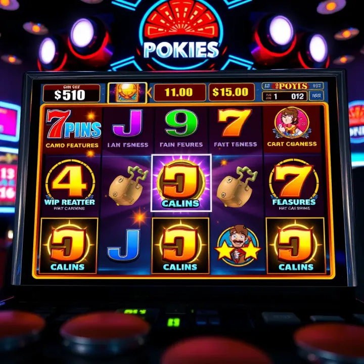 Slot game interface highlighting bonus features and payout options