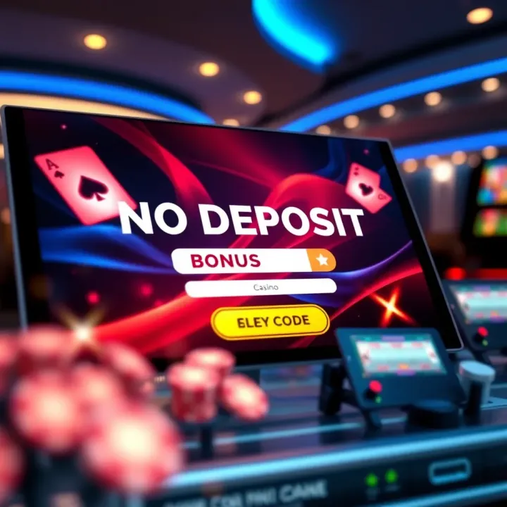 Digital display of bonus code entry on a sleek online casino interface with sparkling effects
