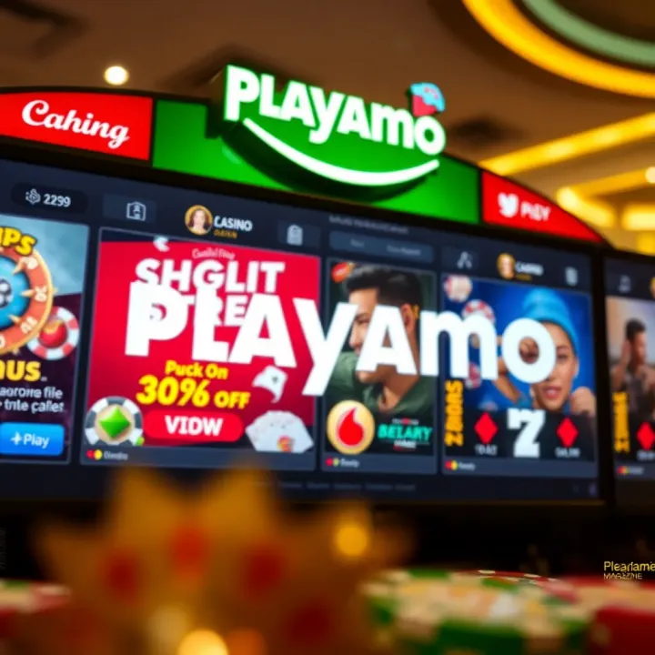 Visual guide highlighting the use of bonus codes on a digital casino interface with promotional banners