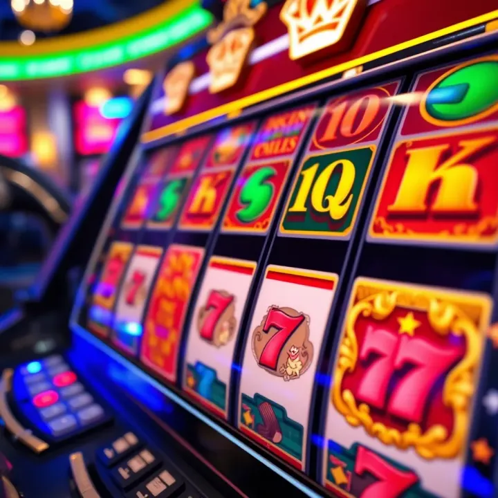 Illustration of vibrant slot reels with symbols highlighting free bonus rewards