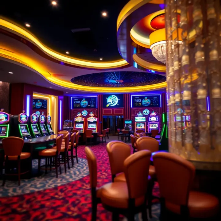 Luxurious casino VIP lounge with an inviting ambiance and premium decor