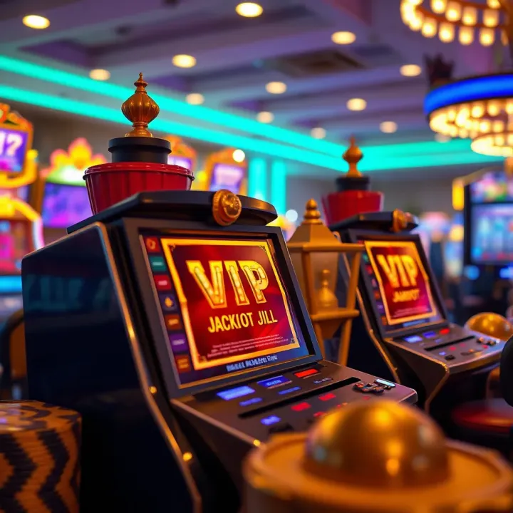 Detailed display of jackpot prizes and bonus features available in VIP Jackpot Jill slot